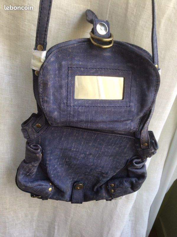 Sac Jérôme Dreyfuss mini Twee bleu (image 2)