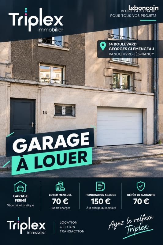 Garage/box Vandoeuvre Les Nancy · à Vandoeuvre-lès-Nancy · 68 €/mois