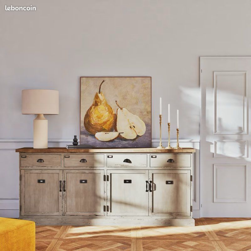 ⭐️ Sublime lampe en céramique beige haut de gamme et abat-jour en tissu crème de chez Maisons Du Monde (image 4)