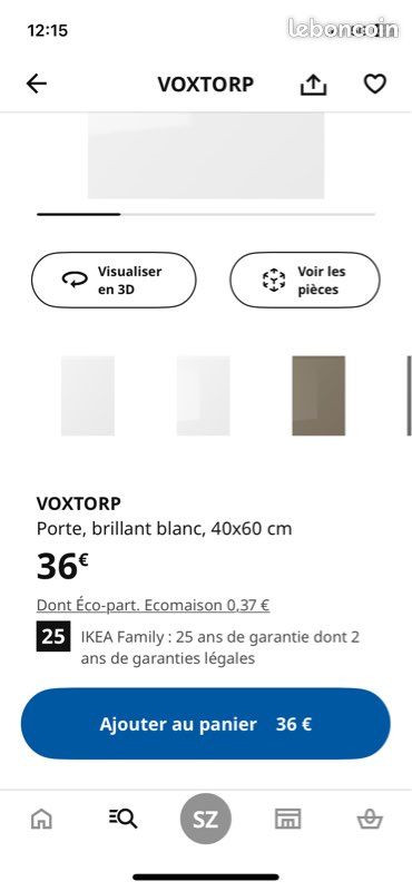 Porte voxtrop 40x60 blanc brillant (image 4)