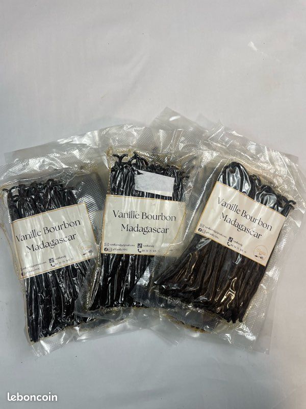 NOUVEAU - 5 Gousses de Vanille noire de Madagascar qualité gourmet