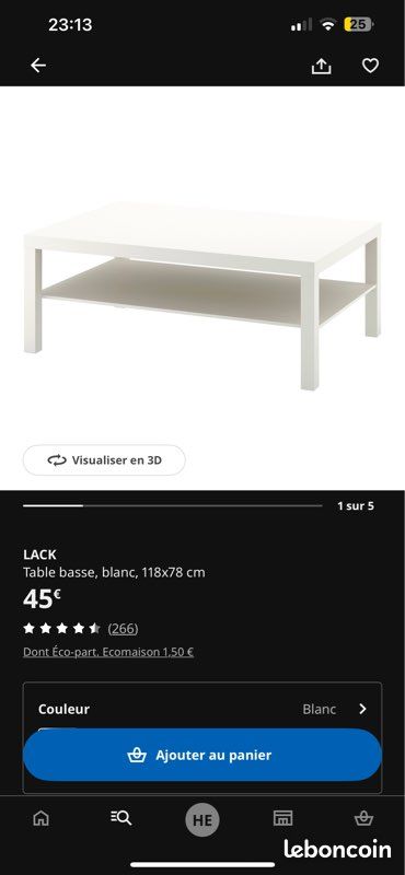 Table basse IKEA (image 1)