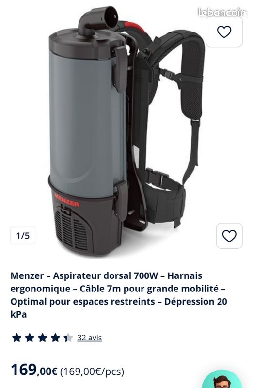Aspirateur dorsal (image 1)