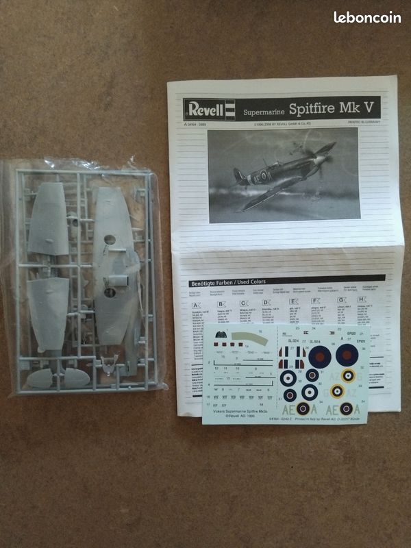 Maquette: Supermarine Spitfire Mk V Revell 1/72 (image 8)