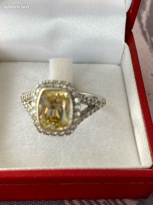 Bague zirconium argent (image 1)