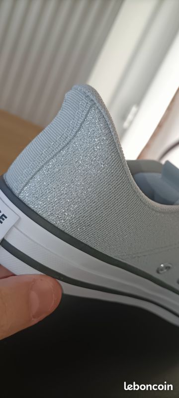 Converse all star basket argentée fille 34 neuve (image 14)