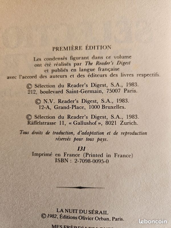 Livres Collection selection reader's digest (image 2)