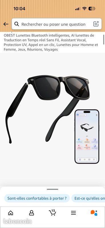 Lunette Bluetooth, intelligente (image 2)