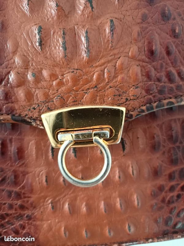 Sac vintage en croco (image 3)