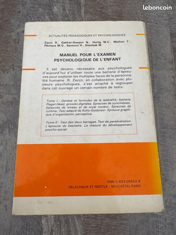 Manuel pour l'examen psychologique de l'enfant 1 (image 2)