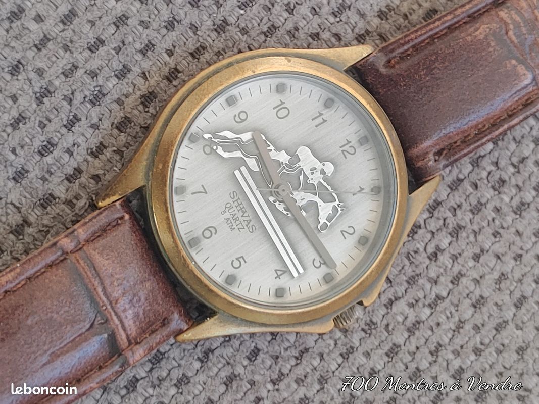 Montre Bracelet Shivas Vintage - Mécanique Manuelle - Occasion Fonctionnelle