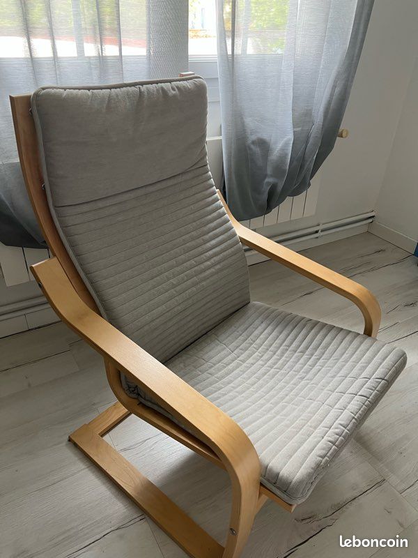 Fauteuil POANG IKEA Gris (image 2)