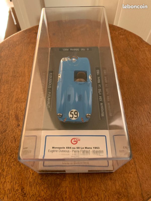 ALM-MODEL ALM001M Escala 1/43 | PANHARD MONOPOLE X84 N 52 22nd LE MANS 1950  MONTREMY - J