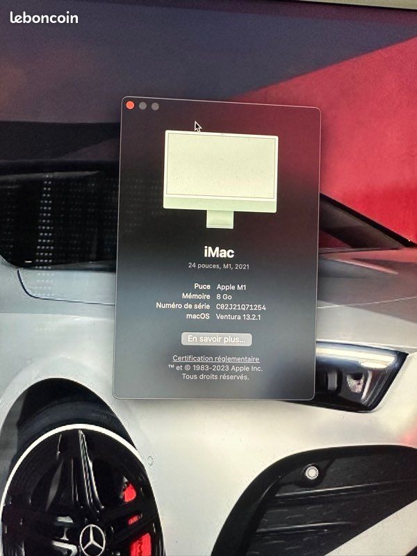 IMac 24 pouce M1 vert (image 2)