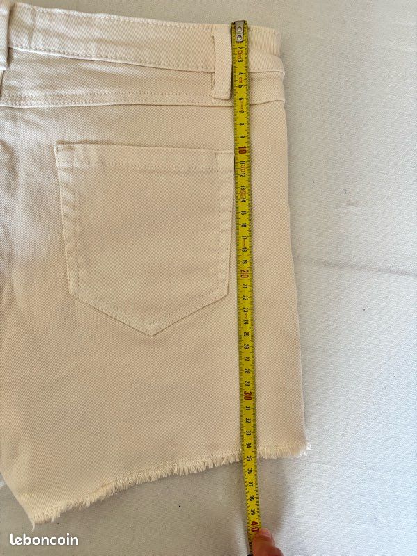 Short beige en jean Maison 123 (image 7)