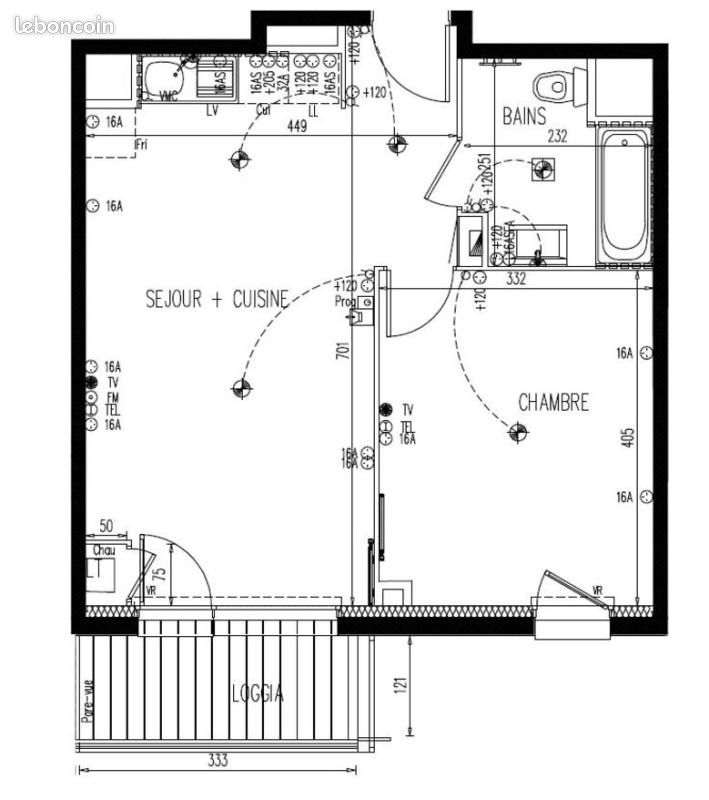 Appartement 2 pièces 44 m² · à Nantes · 44 m² · 606 €/mois