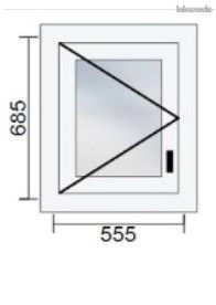Fenêtre PVC 1 vantail blanc (image 1)
