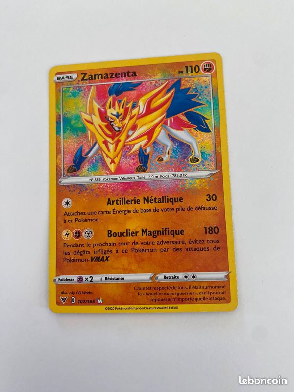 Lot de 6 cartes Pokemon en très bon état dont jirachi master, zamazenta master , gratina prisme étoile, amphinobi radieux, lougaroc ex, arcanin ex teracristal (image 6)