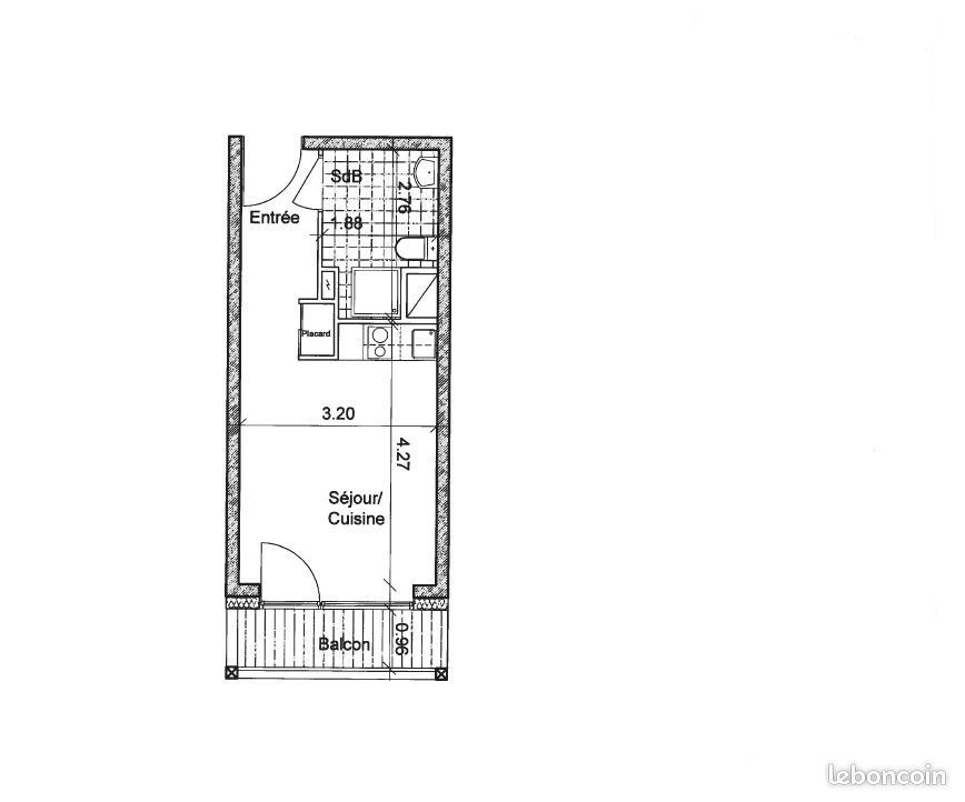 Appartement 1 pièce 22 m² · à Strasbourg · 22 m² · 455 €/mois