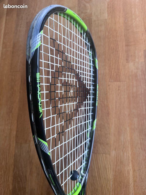Raquette De Squash Dunlop Sport Graphite Construction Noir Et Vert D'occasion