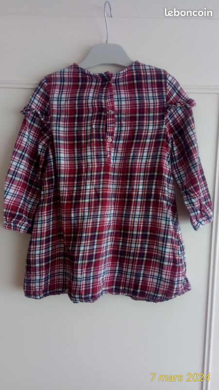 Robe marine à fleurs Tape à l’œil 2 ans (86cms) (image 2)