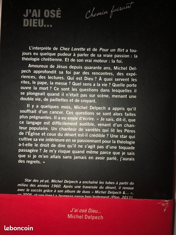 Livre de Michel Delpech : j’ai osé Dieu… (image 3)