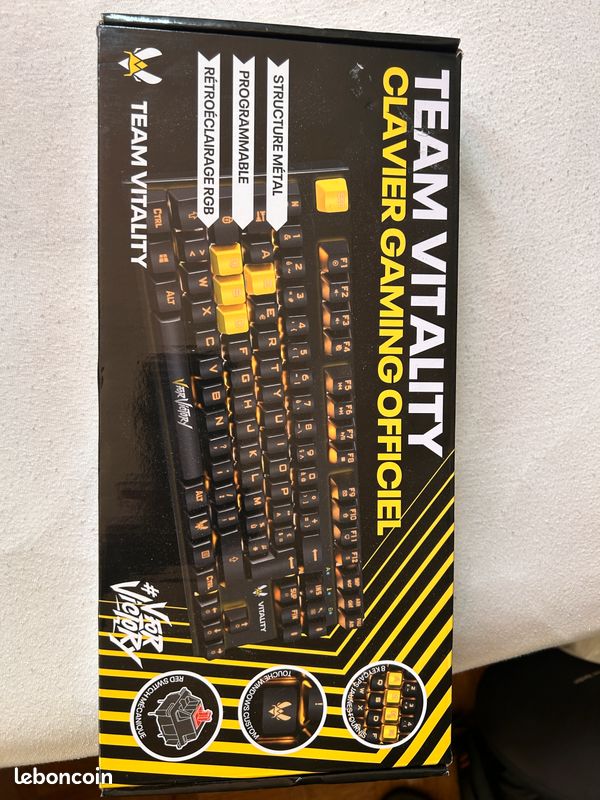 Clavier mécanique Team Vitality – Neuf (image 1)
