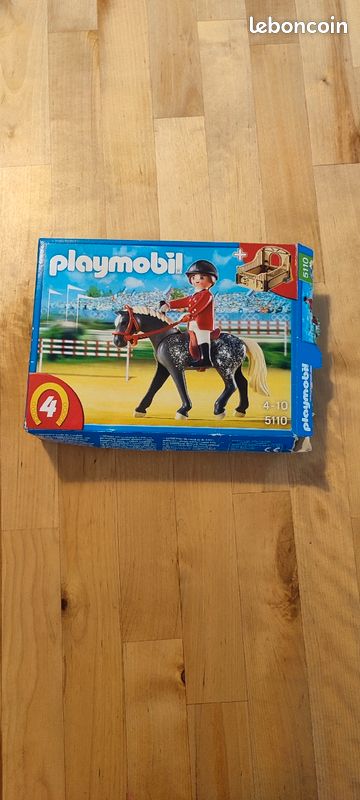 Ref.71242 CAVALIERE ET CHEVAL AVEC MONITRICE -COUNTRY