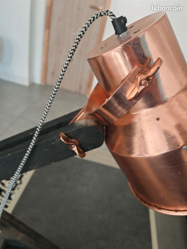 Lampe de bureau SAVENA Métal Cuivré | Leroy Merlin