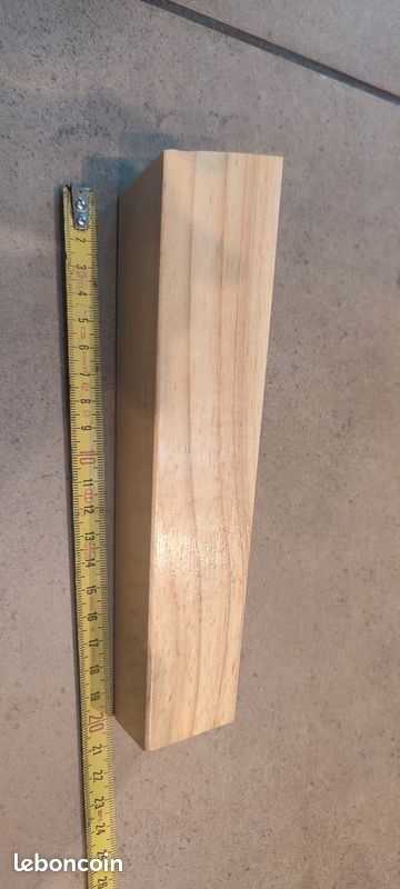Lot 4 pieds de meuble bois H20cm (image 4)