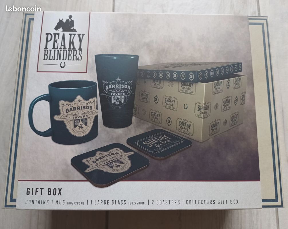 Peaky blinders coffret cadeau ABYSTYLE Mug grand verre dessous de verres (image 1)