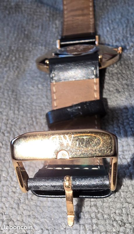 Bracelet De Montre En Cuir Noir DW (Daniel Wellington) Pour Femme - Neuf Sans étiquette