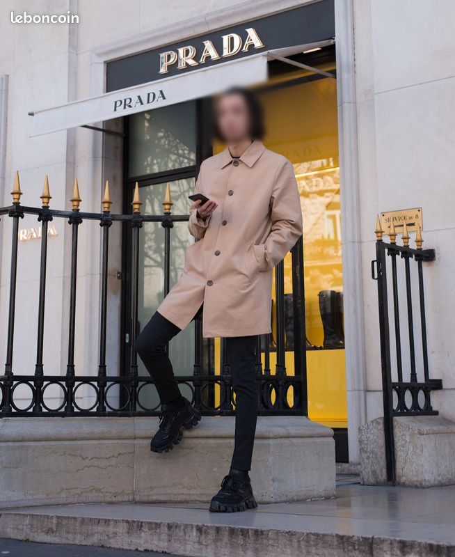 Veste longue beige (image 2)