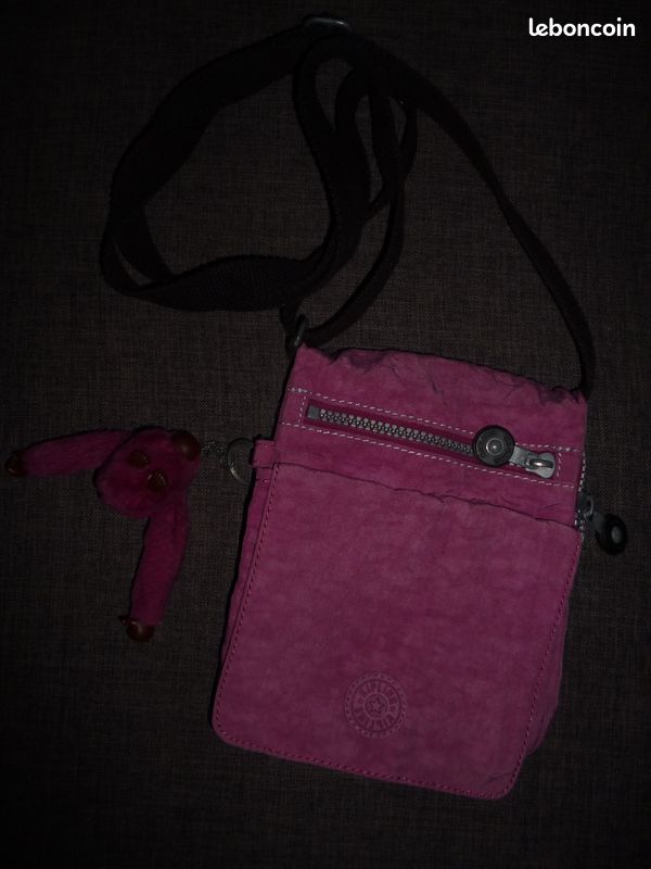 Sac bandoulière rose kippling sac59 (image 1)