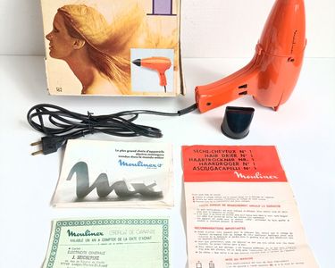Sèche-cheveux Vintage Moulinex Type 162, Occasion En état De Marche