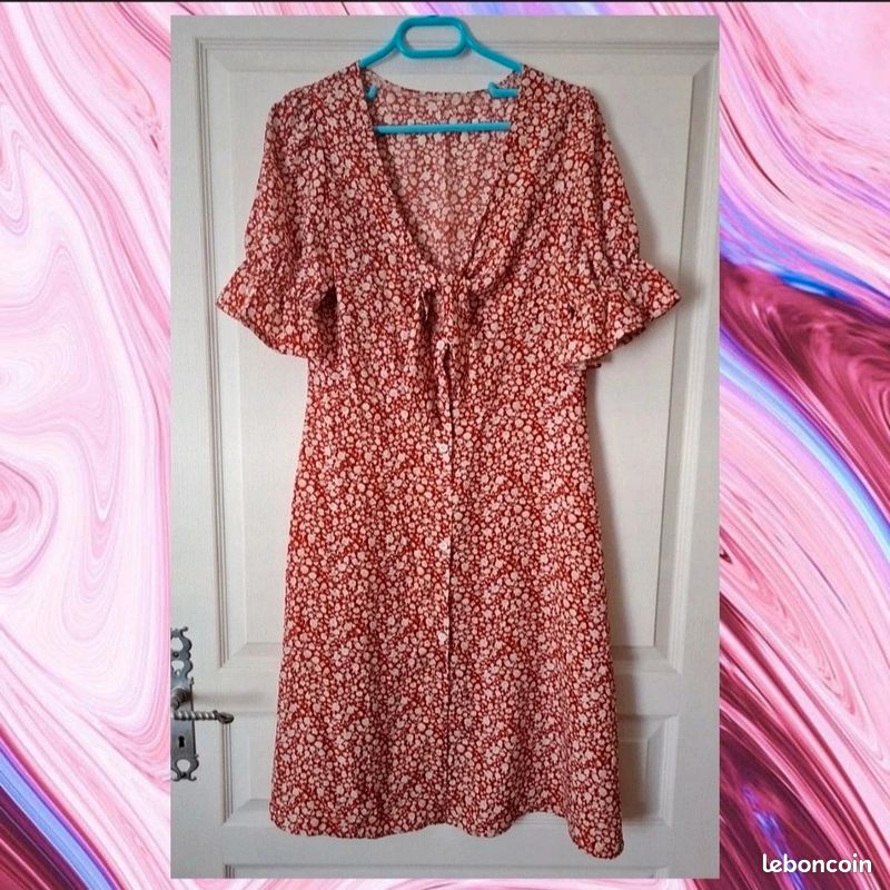 Robe Patineuse Midi Florale (image 1)