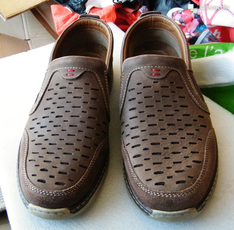 Chaussures mocassins en cuir marron ara tbe 42 homme (image 5)