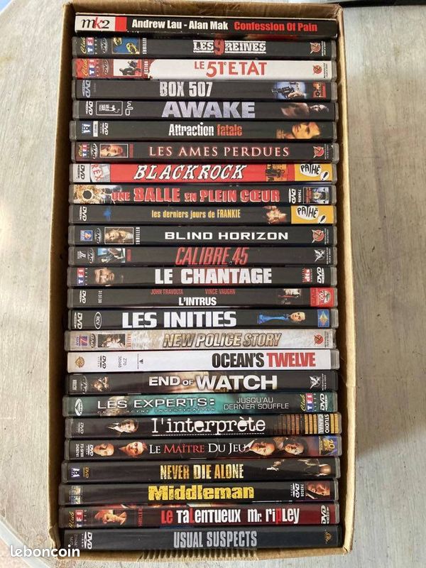 Lot de 100 Dvd D'occasion: Policier/Thriller + Comédie + Action (image 4)