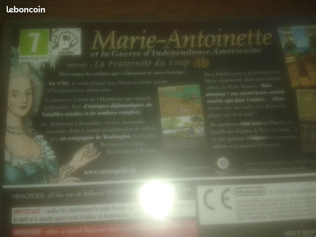 Jeu Marie-Antoinette Nintendo DS (image 3)