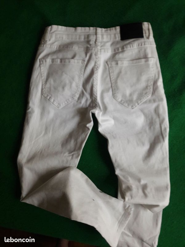 Jean blanc Delaveine taille 28 Vêtements