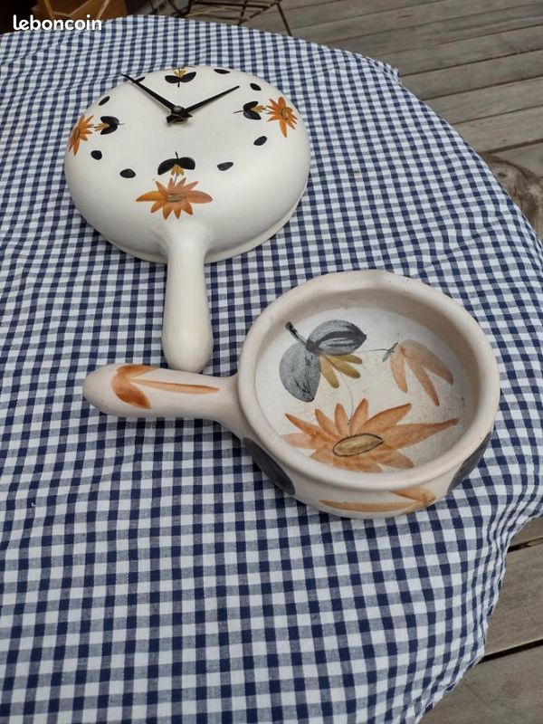Poterie du marais Horloge et coupelle (image 1)