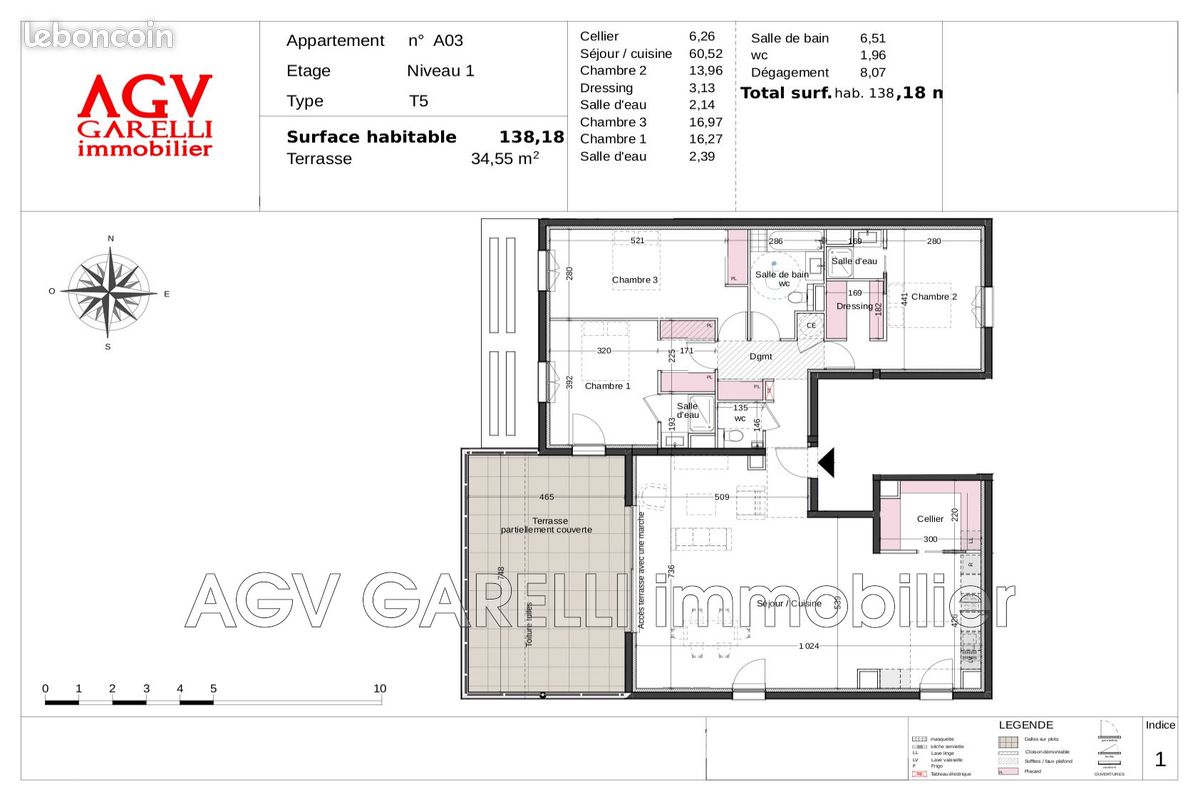 Appartement 4 pièces 138 m² à Six-Fours-les-Plages