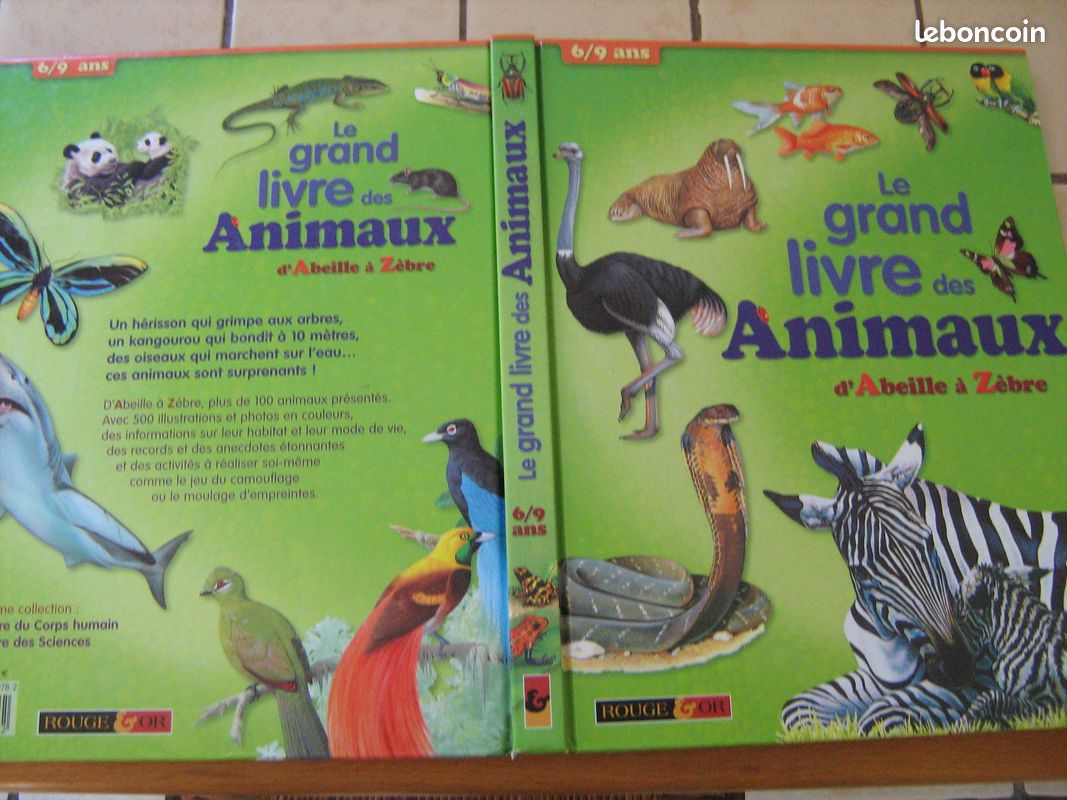 Livre le grand livre des animaux d'abeille à zèbre (image 2)