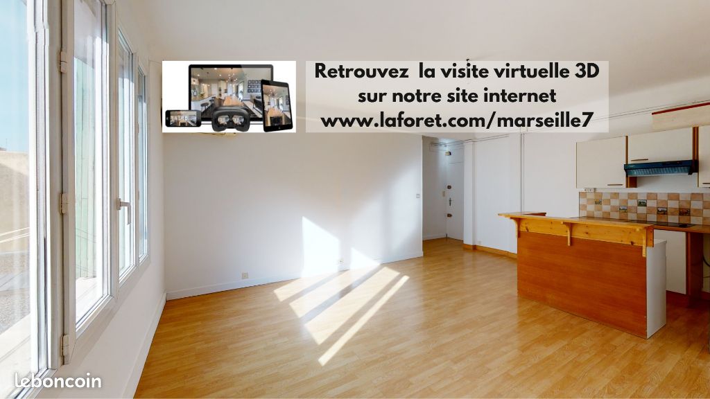 Appartement 3 pièces 60 m² · à Marseille · 60 m² · 855 €