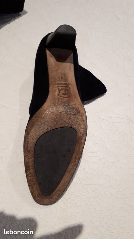 Bottines noires en cuir (image 4)
