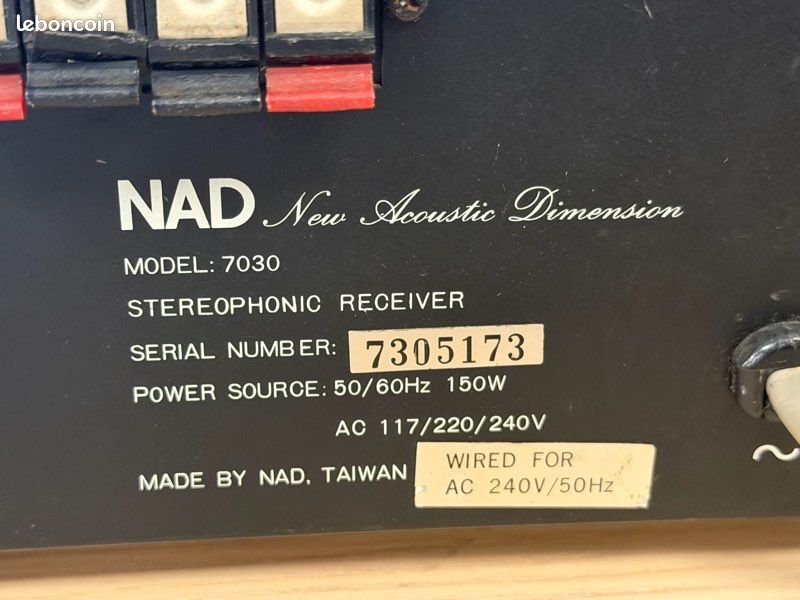 Ampli tuner vintage NAD 7030 de 1977 (image 14)