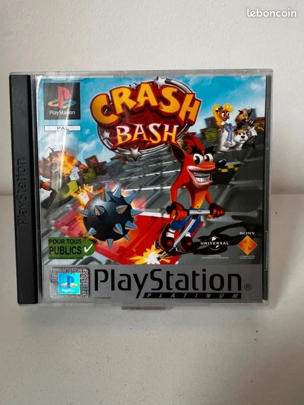 Jeu Crash Bash Pour PlayStation 1 (PS1) - Version Française, Bon état