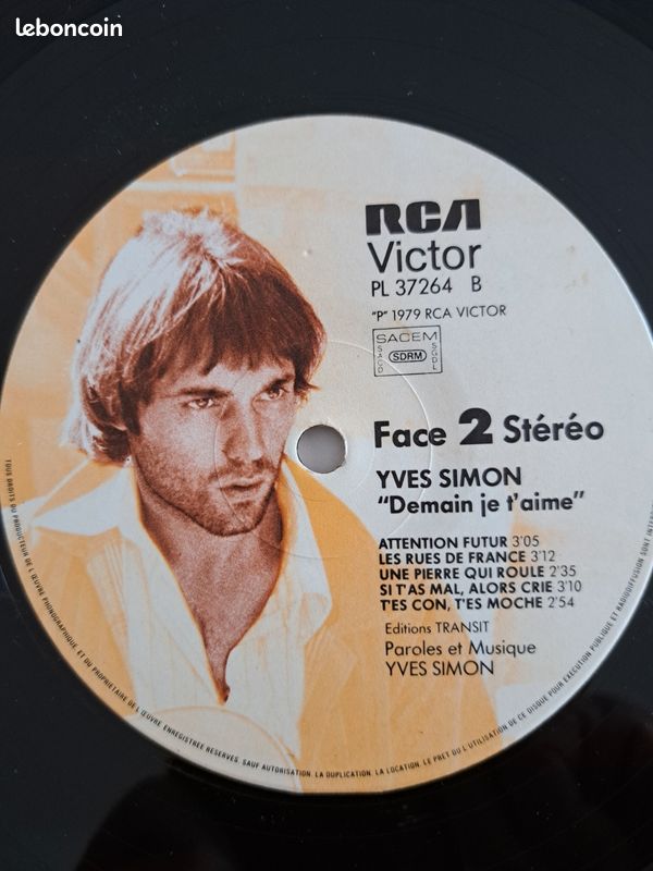 Vinyle 33 tours YVES SIMON (image 6)