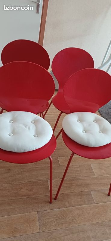 Lot de 4 chaises de cuisine (image 1)