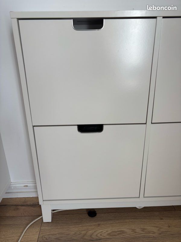 IKEA Mallorca - STÄLL shoe cabinet with 4 compartments, white
